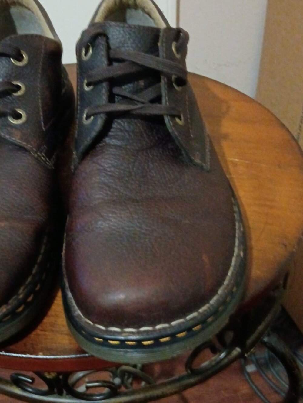 Dr. Martens Mens Ordell Oxford Brown Pebble Leather Size 12 AW004 Shoes Lace Up - Picture 7 of 12